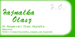 hajnalka olasz business card